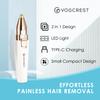 Rechargeable Eyebrow and Facial Hair Remover for Women - 2 in 1 Razor with Built-in LED Light for Painless Hair Removal view 3