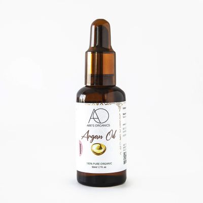 100% Pure USDA Certified Organic Argan Oil By Abe's Organics | 50ml of Pure Moroccan Oil | Perfect for Hair, Skin and Nails! (Jasmine)