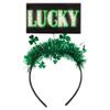 Amscan 3900549 "Lucky" Green Light-Up Headband view 1