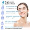 2023 Blackhead Remover Pore Vacuum Cleaner Electric Blackhead Vacuum Extractor Pore Cleaner Comedone Whitehead Remover Kit Pore Extractor Suction Too with 5 Different Sucker Heads view 3