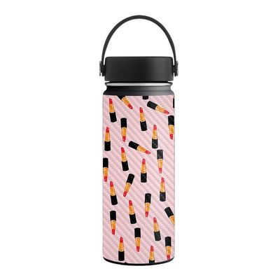 MightySkins Carbon Fiber Skin for 18 oz. Wide Mouth - Lipstick Pattern | Protective, Durable Textured Carbon Fiber Finish | Easy to Apply, Remove, and Change Styles | Made in The USA