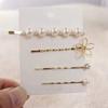 4 Pcs Elegant Imitation Pearls Hairpin Bobby Pins Metal Alloy Side Clip Barrettes Hair Clip Fashion Styling Tools Accessories for Women view 4