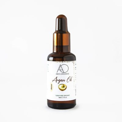 100% Pure USDA Certified Organic Argan Oil By Abe's Organics | 50ml of Pure Moroccan Oil | Perfect for Hair, Skin and Nails! (Orange Blossom)