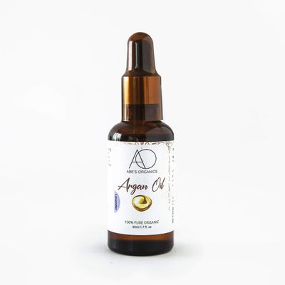 100% Pure USDA Certified Organic Argan Oil By Abe's Organics | 50ml of Pure Moroccan Oil | Perfect for Hair, Skin and Nails! (Lavender)