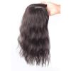 11x11cm Seamless Toppiece Simulation Middle Parting Topper Clip in Hairpiece with Choppy Fringe 14"/35cm Dark Brown view 2