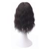 11x11cm Seamless Toppiece Simulation Middle Parting Topper Clip in Hairpiece with Choppy Fringe 14"/35cm Dark Brown view 3