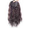11x11cm Seamless Toppiece Simulation Middle Parting Topper Clip in Hairpiece with Choppy Fringe 14"/35cm Dark Brown view 4