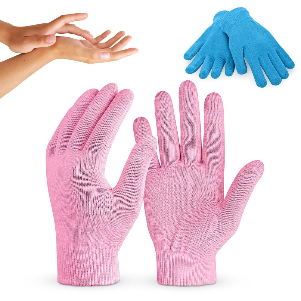 4Pcs Moisturizing Gloves Overnight - Cotton Gloves for Dry Hands Sleeping Moisturizer Gloves Overnight Hand Softening Gloves - Lotion Gloves Overnight for Women Hand Care Cotton Gloves for Women