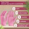 4Pcs Moisturizing Gloves Overnight - Cotton Gloves for Dry Hands Sleeping Moisturizer Gloves Overnight Hand Softening Gloves - Lotion Gloves Overnight for Women Hand Care Cotton Gloves for Women view 3
