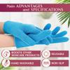 4Pcs Moisturizing Gloves Overnight - Cotton Gloves for Dry Hands Sleeping Moisturizer Gloves Overnight Hand Softening Gloves - Lotion Gloves Overnight for Women Hand Care Cotton Gloves for Women view 4