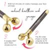 Face Roller Massager Jade Set, Under-Eyes Press Facial Tool for Woman, Rose Quartz Electric Vibrating Body Contour Beauty Kit (Dark Silver) view 3