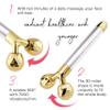 Face Roller Massager Jade Set, Under-Eyes Press Facial Tool for Woman, Rose Quartz Electric Vibrating Body Contour Beauty Kit (Silver) view 3