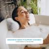 YUET Anti-Slip Non-Slip Bathtub Pillow Home Spa Bath Inflatable Cushion Head Neck Back Shoulders Rest Relax Suction Cup Bathroom Support for Hot Tub Luxurious Headrest view 4