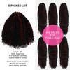 20 Inch AU-THEN-TIC Deep Twist Crochet Hair Braids KANEKALON fiber Deep Wave Crochet Braid Hair Synthetic Extensions (20 Inch (Pack of 6), P1B/BG-Piano Off Black and Burgundy) view 2