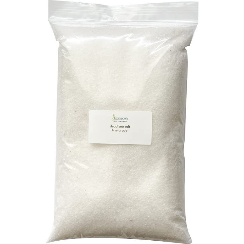 Soapeauty's 12 OZ Dead Sea Salt Fine Grain is 100 Percent Natural and Pure Used in Bath Salts soak, face Salt Scrub, sea Salt Soaps and sea Salt face Scrub