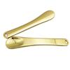 2Pcs Mini Metal Cosmetic Spatulas Facial Cream Mask Spoon Stick Mixing Spatulas Makeup Scoop for Mixing and Sampling Makeup Cosmetic Beauty Tools, Gold view 1
