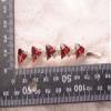 2PCS Rhinestone Alloy Bobby Pins Side Clip Crystal Hairpin Hair Clip Barrettes Hair Accessories for Women Lady (Red) view 2