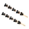2PCS Rhinestone Alloy Bobby Pins Side Clip Crystal Hairpin Hair Clip Barrettes Hair Accessories for Women Lady (Black) view 1