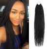 AU-THEN-TIC Senegalese Twist Crochet Braids Hair 22 Inch 8 Packs Small Mambo Twist 40 Strands/Pack Crochet Hair Pre-Stretched Pre-Looped Braiding Hair Extensions (22 Inch (8 Packs), 1B-Off Black) view 1