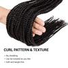 AU-THEN-TIC Senegalese Twist Crochet Braids Hair 22 Inch 8 Packs Small Mambo Twist 40 Strands/Pack Crochet Hair Pre-Stretched Pre-Looped Braiding Hair Extensions (22 Inch (8 Packs), 1B-Off Black) view 4