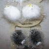 12 Pair New Fuzzy Ball Cat Hair Ties (12) view 1