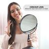 OVENTE 8'' Tabletop Makeup Mirror with 1X/7X Magnification, 360 Swivel Design and Double-Sided Free-Standing Vanity Mirror Perfect for Dresser, Bedroom and Office Desk, Antique Bronze MNLAT80ABZ1X7X view 4