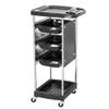 Salon Hairdressing Hairdresser Beauty Storage Trolley on Wheels, Plastic Roller Tool Cart view 1