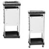 Salon Hairdressing Hairdresser Beauty Storage Trolley on Wheels, Plastic Roller Tool Cart view 3