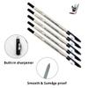 Barber Magic 12 PCS Pencil Supplies Lineup Tool with Built-in Sharpener for Men and Women Perfect Hairline over Beard, Mustache & Eyebrow Shaping view 4