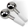 Ice Globes for Facials | Unbreakable Steel Cooling Roller | Cryo Sticks for Face | Massager for Face Neck & Eyes | Skin Care for Dark Circles, Puffiness, Wrinkles, Collagen Production (White) view 1