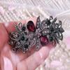 4PCS Retro Vintage Metal French Barrette Rhinestones Flowers Spring Clip Hair Clips Hairpins Clasps Hair Accessories view 2