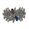 4PCS Retro Vintage Metal French Barrette Rhinestones Flowers Spring Clip Hair Clips Hairpins Clasps Hair Accessories view 3