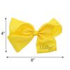 8 Inch Grosgrain Bow for Women and Girls (Yellow) view 2