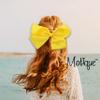 8 Inch Grosgrain Bow for Women and Girls (Yellow) view 3