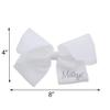 8 Inch Grosgrain Bow for Women and Girls-White view 2
