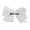 8 Inch Grosgrain Bow for Women and Girls-White view 4