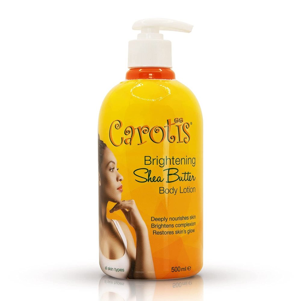 CAROTS, Skin Brightening Body Lotion 17.6 fl oz / 500ml Helps to Remove Dark Spots, with Shea Butter, Arbutin Complex and Vitamin A