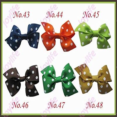 Utini 2017 Newest Style 500pcs 2.5'' Mix Colors Girls Boutique Hair Clips Wing Hair Bow Clips