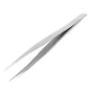 Utoolmart ST-12 Stainless Steel Micro-magnetic Pointed Tip Tweezer Silver Tone with Card Bag 1 pcs view 1