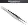 Utoolmart ST-12 Stainless Steel Micro-magnetic Pointed Tip Tweezer Silver Tone with Card Bag 1 pcs view 4