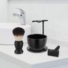Amazing Razor Shaving Kit - Black Men's Shaving & Grooming Set - Safety Razor, Brush, Stand, Soap Bowl, Stainless Blades view 2