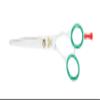 Cricket Shear Xpressions 5.75" Professional Hair Cutting Scissors - Barber Scissors, Japanese Stainless Steel for Stylists and Home Use, Ciao Bella, White, Green and Red view 1
