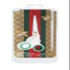 Cricket Shear Xpressions 5.75" Professional Hair Cutting Scissors - Barber Scissors, Japanese Stainless Steel for Stylists and Home Use, Ciao Bella, White, Green and Red view 3