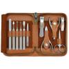 Cosmo Edge 11 in 1 Professional Stainless Steel Manicure Set Pedicure Set Professional Grooming Kit with Leather Travel Case and Gift Box view 1