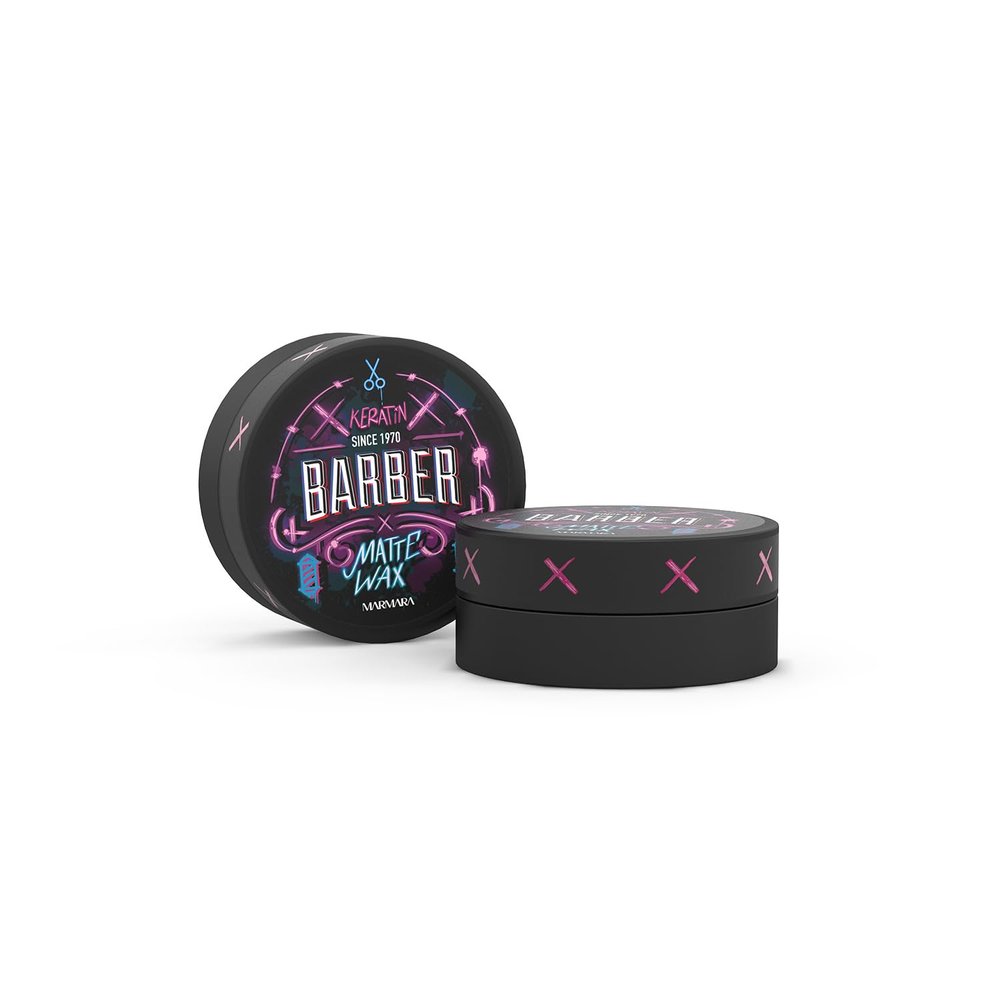 barber marmara Barbershop Styling Keratin Hair Wax 150 ml Matt Wax Natural Finish Hair Wax Men Super Strong Hold