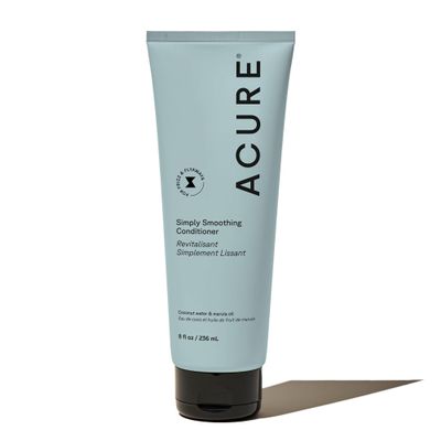 Acure Simply Smoothing Conditioner - Hydrating & Moisturizing Conditioner for Women & Men, Detangling & Softening for Dry, Frizzy, Damaged, Thin & Thick Hair, Sulfate & Paraben Free, Vegan - 8 fl oz