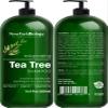 New York Biology Tea Tree Shampoo and Conditioner Set - Deep Cleanser - Relief for Dandruff and Dry Itchy Scalp - Therapeutic Grade - Helps Promote Hair Growth - 16.9 Fl Oz view 2