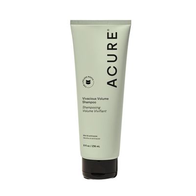 Acure Vivacious Volume Shampoo - Volumizing Shampoo for Fine Thin Hair, Add Body and Thicken Thinning Hair for Women & Men, Scalp Treatment with Mint, Sulfate & Paraben Free, Vegan - 8 fl oz