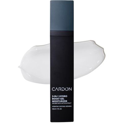 Cardon | Anti-Aging Face Moisturizer for Men | Korean Skincare Facial Lotion | Hydro Boost Gel | Healing Cactus Extract, Reduce Wrinkles, Repair Acne Scars | Ultra Light Face Cream (1 CT)