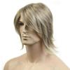 Kaneles Mens Blonde Wig Straight Side Part Natural Hair Replacement Synthetic Costume Halloween Hair Wigs view 2